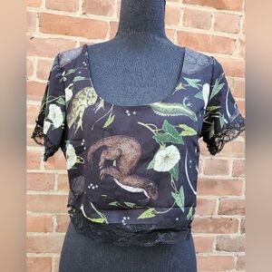 Cosmic Drifters Creature Crop Top